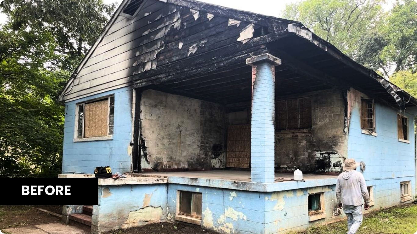 Fire Damage House Before Photo