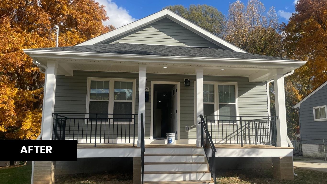 Storm Damage House After Photo